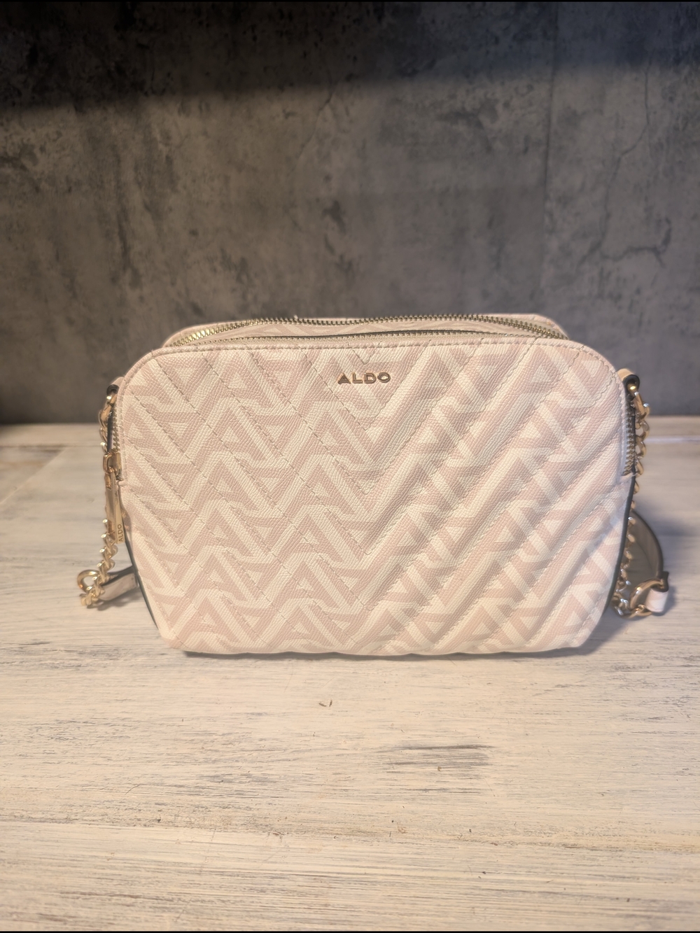 ALDO Blush Pink Quilted Crossbody Bag